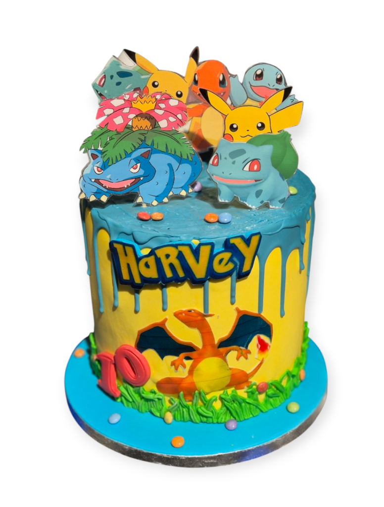 Pokemon taart 1 | Hippetaarten.nl | deheerlijketaart.nl