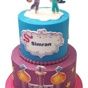 Shimmer en Shine taart | hippetaarten.nl
