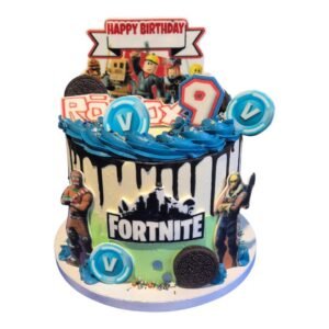 Fortnite/Roblox taart | hippetaarten.nl